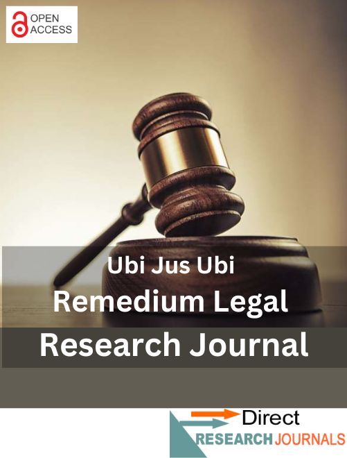 Ubi Jus Ubi Remedium Legal Research Journal